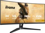 iiyama G-MASTER GCB3486WQSCP-B1 computer monitor 86,4 cm (34") 3440 x 1440 Pixels UltraWide Quad HD Zwart