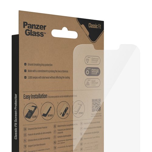 PanzerGlass ® Screen Protector iPhone 14 | 13 | 13 Pro | 16e | Classic Fit Doorzichtige schermbeschermer Apple 1 stuk(s)