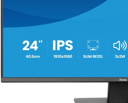 iiyama ProLite X2493HSU-B1 computer monitor 60,5 cm (23.8") 1920 x 1080 Pixels Full HD LED Zwart