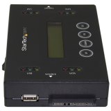 StarTech.com 1:1 Standalone Hard Drive Cloner & Wisser, USB Thumb Drive en SATA HDD/SSD Disk Kloner & Disk Eraser, LCD display, TAA Compliant, OS Onafhankelijk