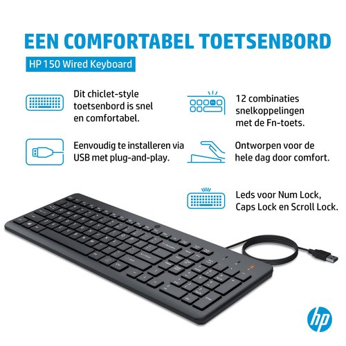 HP 150 Wired Keyboard