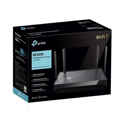TP-Link Archer BE230 draadloze router 2.5 Gigabit Ethernet Dual-band (2.4 GHz / 5 GHz) Zwart