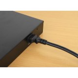 Manhattan Voedingskabel C14 male naar C13-connector, voor aansluiting monitor op pc, 5 m, 10 A, zwart, netkabel, levenslange garantie