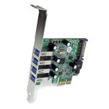 StarTech.com 4 Port PCI Express PCIe SuperSpeed USB 3.0 Controller Adapterkaart met UASP - 5Gbps - SATA Power - USB 3 PCIe Kaart