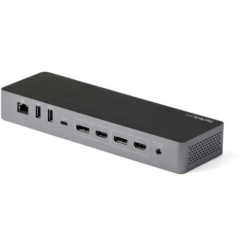 StarTech.com Thunderbolt 3 Dock met USB-C Host Compatibiliteit - Dual 4K 60Hz DisplayPort 1.4 en Dual HDMI 2.0 - Single 8K - TB3/USB-C Laptop Docking Station - 96W PD, 5xUSB - 10Gbps