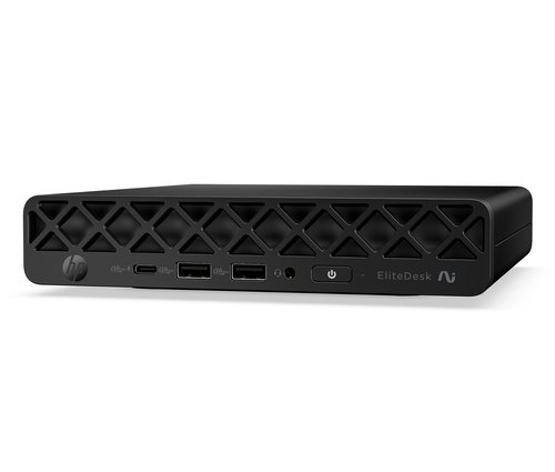 HP EliteDesk 8 Mini G2i Next Gen AI PC Copilot+ PC Intel Core Ultra 7 356H 16 GB DDR5-SDRAM 512 GB SSD Windows 11 Pro Mini PC Zwart