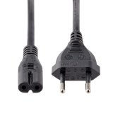 StarTech.com 2m Laptop Stroomkabel, EU Plug naar C7, 2.5A 250V, 18AWG, Laptop Vervangkabel, Printer Voedingkabel, Laptop Lader Kabel / Laadkabel, UL-Listed