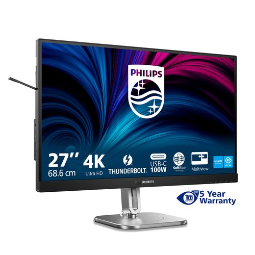 Philips 6000 series 27B2U6903/00 computer monitor 68,6 cm (27") 3840 x 2160 Pixels 4K Ultra HD LED Antraciet