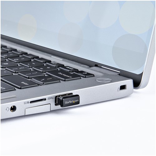 StarTech.com USB Bluetooth 5.0 Adapter, USB Bluetooth Dongle voor PC/Computer/Laptop/Toetsenbord/Muis, BT 5.0 Adapter voor Headsets, Mini USB Bluetooth Receiver, Windows/Linux
