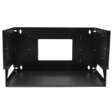 StarTech.com 2 Post 4U Open Frame Wandmonteerbare Server rack met Ingebouwd Schap, Verstelbare Diepte, Netwerk rack voor Data/AV/Electronica/Computer Apparatuur, Compacte Server Rack, TAA Compliant
