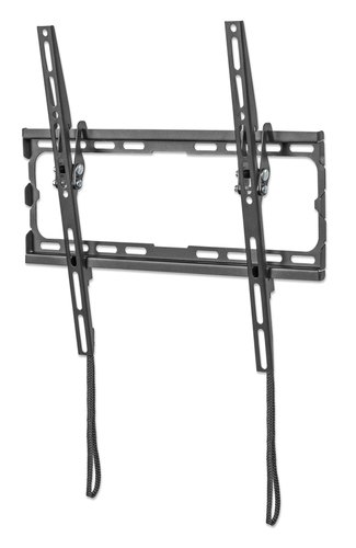 Manhattan Wandbeugel voor TV’s en monitoren (Kantelbaar), voor schermen 32"–55", VESA-compatibiliteit: van 200×200 tot 400×400 mm (controleer de afmetingen van de vier montagegaten aan de achterzijde), max 35 kg, zwart