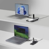 StarTech.com USB-C/USB-A naar M.2 NVMe en 2.5in/3.5in SATA Adapter, 10Gbps, Tool-Free Externe SSD Hard Drive Lezer, B+M/M-Key