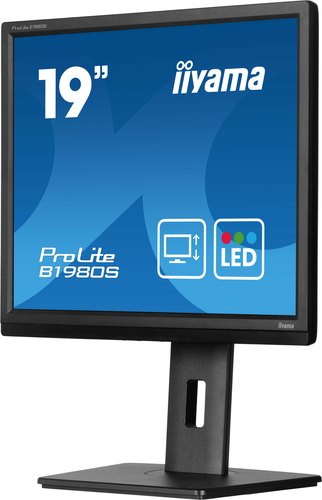 iiyama ProLite B1980S-B1 computer monitor 48,3 cm (19") 1280 x 1024 Pixels VGA LED Zwart
