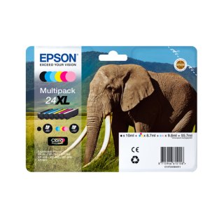 Epson Elephant 24XL Olifant Claria Photo HD afzonderlijke lichtcyaan inkt