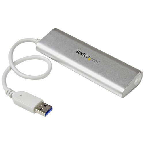 StarTech.com 4-Port USB Hub, USB A naar 4x USB-A Ports, USB 5Gbps, Bus-Powered, Robuust Ontwerp, Compacte USB 3.0 Laptop Hub