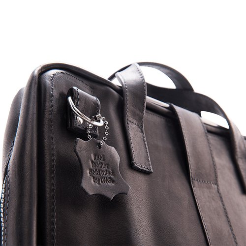 R-Go Tools Laptoptas R-Go Viva, full-grain leer, ergonomisch met geïntegreerde laptopstandaard, sociaal product, voor 15,6 inch, zwart