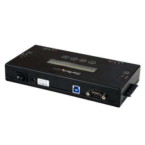 StarTech.com 4 Bay SSD/HDD Hard Drive Eraser, 2.5" & 3.5" SATA, Hostless Externe Standalone Disk Wiper/Sanitizer, 9 Erase Modes, RS232 Printer Port, NIST/DOD & TAA Compliant