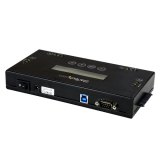 StarTech.com 4 Bay SSD/HDD Hard Drive Eraser, 2.5" & 3.5" SATA, Hostless Externe Standalone Disk Wiper/Sanitizer, 9 Erase Modes, RS232 Printer Port, NIST/DOD & TAA Compliant