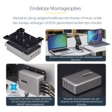 StarTech.com 4-Port Multi-Device USB-C Oplader, Totaal 240W, Single Port 140W EPR, PD 3.1, Poorten met Schroefvergrendeling, Opbouwmontage, Ideaal voor Vergaderzalen