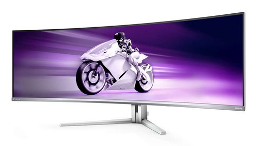 Philips Evnia 8000 49M2C8900/00 computer monitor 124,2 cm (48.9") 5120 x 1440 Pixels Dual QHD QD-OLED Wit