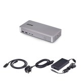 StarTech.com Dual-Monitor USB4 Docking Station, Dual 4K 120Hz of Single 8K 60Hz HDMI, 100W Laptop Charging, 2.5GbE, USB-C Multi-Monitor Dock, Zonder Drivers