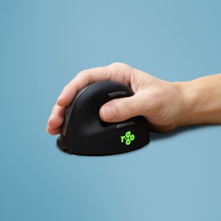 R-Go Tools Ergonomische muis R-Go HE Break met pauzesoftware, large (handlengte ≥ 185mm), rechtshandig, 3-in-1 connectie, zwart