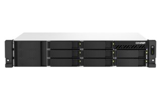 QNAP TS-873AeU-RP NAS Rack (2U) Ryzen Embedded V1500B 4 GB DDR4 0 TB QuTS hero Zwart