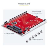 StarTech.com M.2 naar U.3 Adapter voor M.2 NVMe SSDs, PCIe M.2 Schijf naar 2.5inch U.3 (SFF-TA-1001) Host Adapter/Converter, TAA Compliant, 2.5" Drive Form Factor