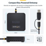 StarTech.com USB-C/USB-A naar M.2 NVMe Dock Adapter, 10Gbps, Externe M.2 NVMe SSD Lezer, B+M/M-Key, Vereist Geen Gereedschap