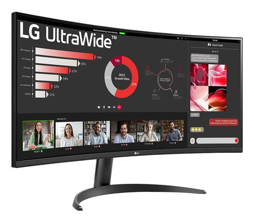 LG 34WR50QK-B computer monitor 86,4 cm (34") 3440 x 1440 Pixels Wide Quad HD Zwart
