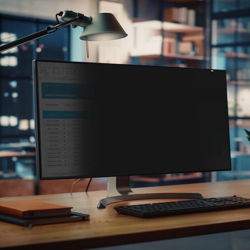 StarTech.com Privacy Filter voor Dell P3424WE Ultra-Wide 21:9 Curved Monitor, Dubbezijdige Filter Mat/Glanzend, Computer Monitor Screen Protector, TAA-Compliant