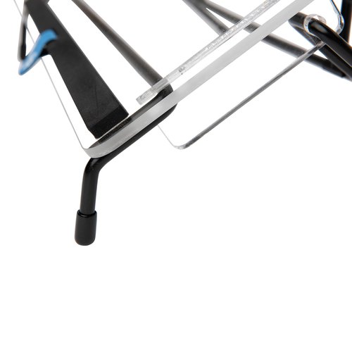 R-Go Tools Documenthouder R-Go Flex Read, ergonomisch, met soft foam polssteun, transparant acrylaat