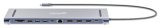 Manhattan USB-C dock/hub met kaartlezer, poorten (10): 3,5 mm audio, DisplayPort, Ethernet, HDMI (2×), USB-A (3×) en USB-C (2×), met PD 100W -vereist een externe USB-C-lader (niet inbegrepen). USB-gevoed (geen externe voeding vereist) wanneer PD niet wordt gebruikt