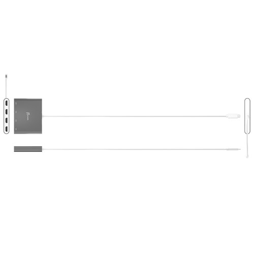 j5create JCA366-N USB-C™ naar 4-Port HDMI™ Multi-Monitor Adapter