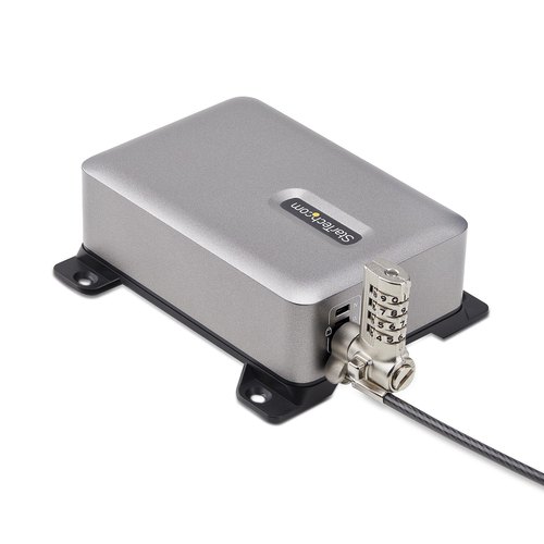 StarTech.com 4-Port Multi-Device USB-C Oplader, Totaal 240W, Single Port 140W EPR, PD 3.1, Poorten met Schroefvergrendeling, Opbouwmontage, Ideaal voor Vergaderzalen