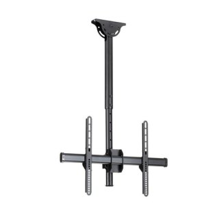 StarTech.com TV Plafondbeugel, Full-Motion Universele Ophangbeugel, VESA Beugel voor Single 32”-75" TVs / Displays, Kantelen/Zwenken, In hoogte verstelbare telescopische paal