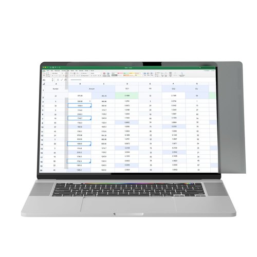 StarTech.com 14-inch MacBook Pro M1 M2 M3 M4 Flip-Over Laptop Privacy Filter, Blauw Licht Filter, Dubbelzijdig, Anti-Reflectie Mat of Glanzend