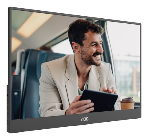 AOC 16T20E2 Draagbare televisie en monitoor Draagbare monitor Zwart 39,6 cm (15.6") LED 1920 x 1080 Pixels