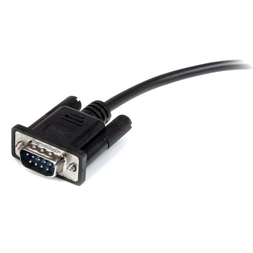 StarTech.com Zwarte straight-through DB9 RS232 seriële kabel M/F 3 m