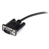 StarTech.com Zwarte straight-through DB9 RS232 seriële kabel M/F 3 m