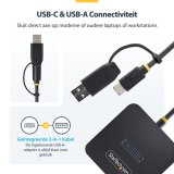 StarTech.com USB-C/USB-A naar M.2 NVMe Dock Adapter, 10Gbps, Externe M.2 NVMe SSD Lezer, B+M/M-Key, Vereist Geen Gereedschap