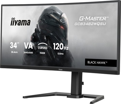 iiyama GCB3482WQSU-B1 computer monitor 86,4 cm (34") 3440 x 1440 Pixels UltraWide Quad HD LED Zwart