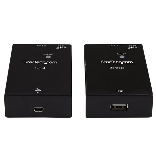 StarTech.com 1-Poorts USB 2.0 over -Cat5 of -Cat6 extender kit 50 m