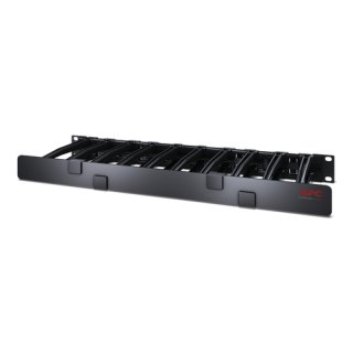 APC Horizontale kabelmanager, 1U x 6" diep, enkelzijdig met kap