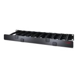 APC Horizontale kabelmanager, 1U x 6" diep, enkelzijdig met kap