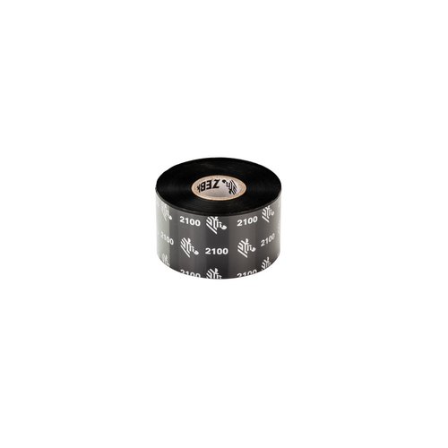 Zebra 2100 Wax thermal ribbon 450 m Zwart