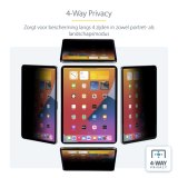 StarTech.com 4-Way 11-inch iPad Pro Privacy Filter, Portrait/Landscape Orientatie, Touch-Enabled, Anti-Glans Security Filter, +/- 30 Graden Kijkhoek, 51% Blauw Licht Vermindering