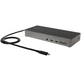 StarTech.com USB C Dock - Triple 4K Monitor USB Type-C Docking Station - 100W Power Delivery - DP 1.4 Alt Mode & DSC, 2x DisplayPort 1.4/HDMI 2.0 - 6xUSB (2x 10Gbps), SD - Windows/Chrome