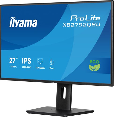 iiyama ProLite XB2792QSU-B1 computer monitor 68,6 cm (27") 2560 x 1440 Pixels Quad HD LED Zwart