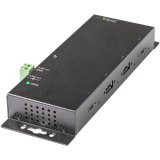 StarTech.com 4 Port USB C Hub 10Gbps - Industrial USB-C Hub - 2x USB-C & 2x USB-A - ESD Overspanningsbeveiliging - USB-C of USB-A Host - Monteerbare Metalen USB 3.2 Gen 2 Type-C Hub met Voeding